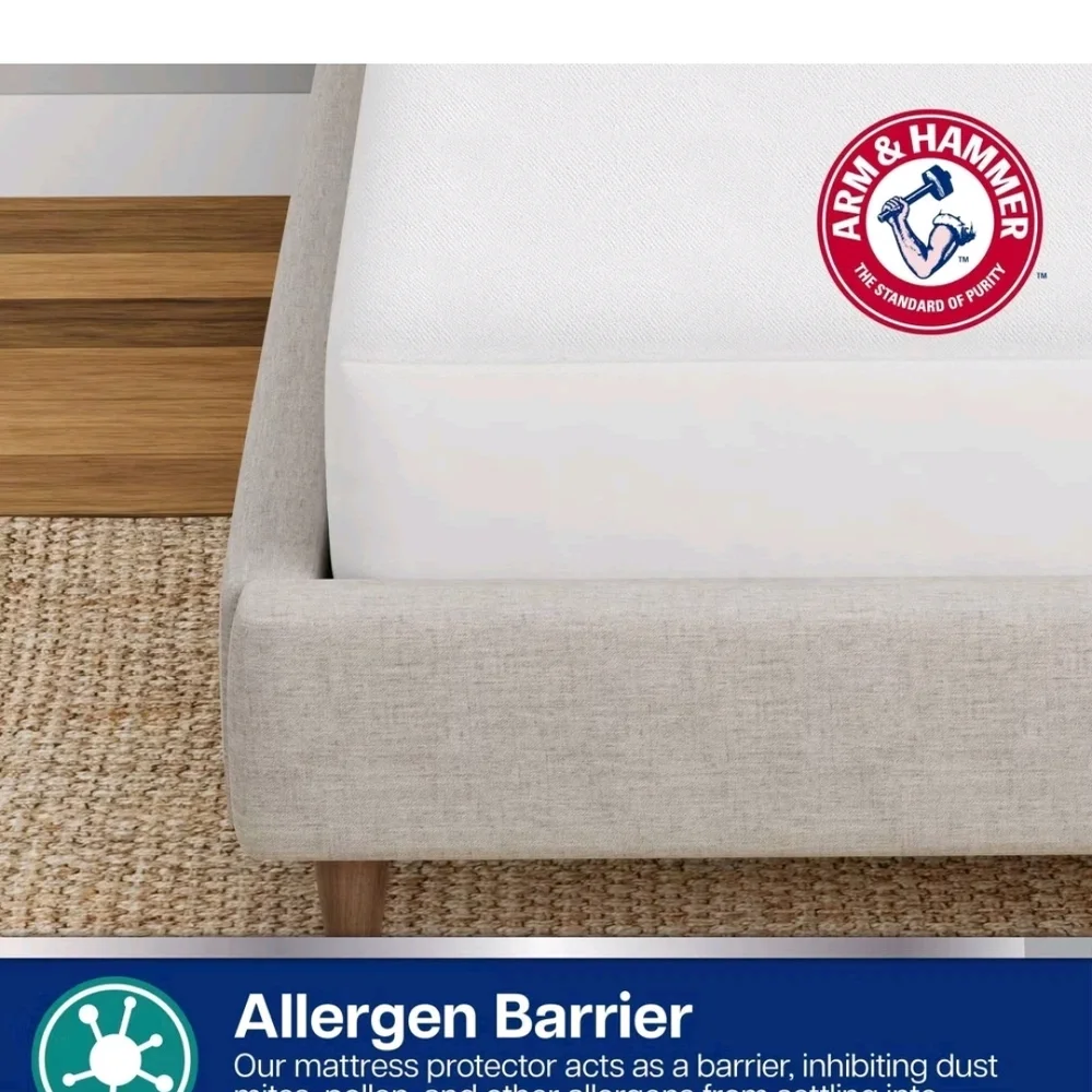 Arm & Hammer Twin / Twin Xl Soft Terry Mattress Protector